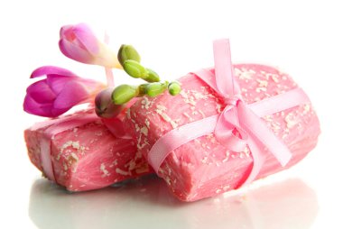 beyaz izole doğal el yapımı Sabun