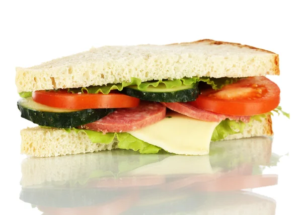 Sandwich aislado en blanco —  Fotos de Stock