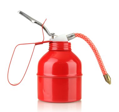 petrol üzerinde izole beyaz olabilir