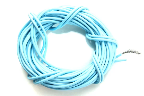 Kabel, diisolasi pada warna putih — Stok Foto