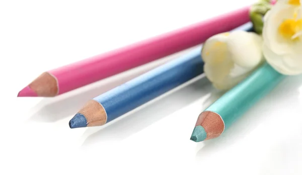 Pensil kosmetik, diisolasi di atas putih — Stok Foto