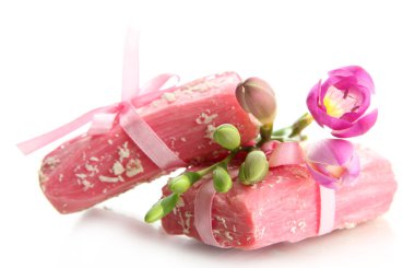 beyaz izole doğal el yapımı Sabun