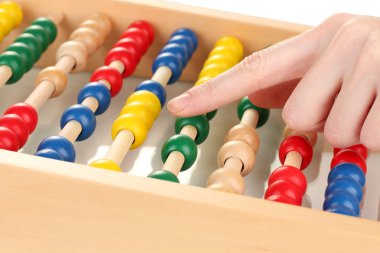 abaküs, üzerinde beyaz izole sayma muhasebeci