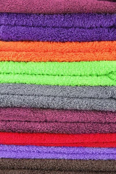 Colorful towels background — Stock Photo, Image