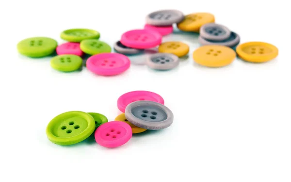 Bright colored buttons isolated on white — Stock Photo, Image