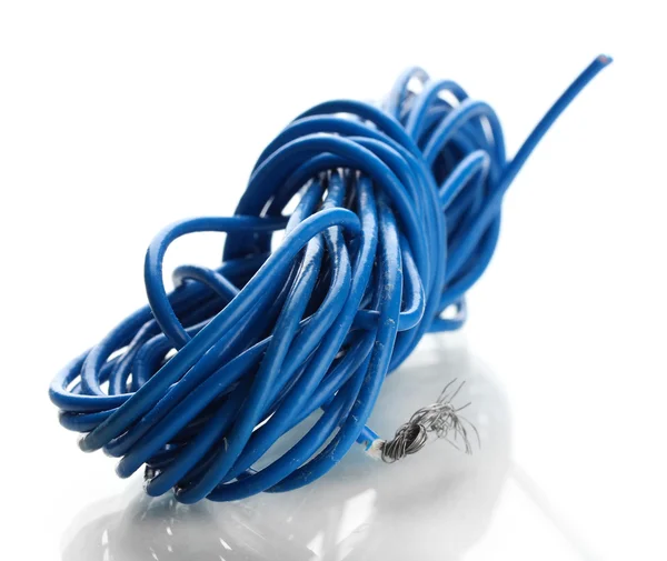 Kabel, geïsoleerd op wit — Stockfoto