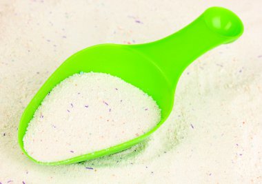 Ölçüm fincan toz zemin üzerine toz yıkama