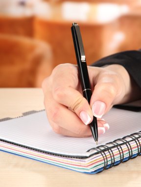 defter, parlak zemin üzerine el yazma