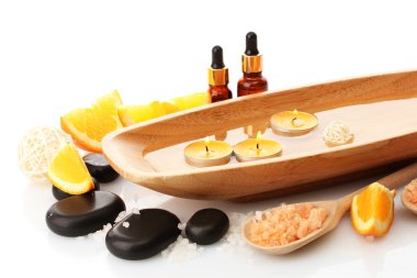 güzel spa Orange ile ayar beyaz izole