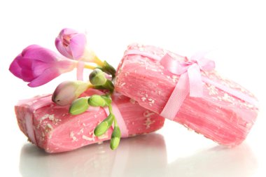 beyaz izole doğal el yapımı Sabun