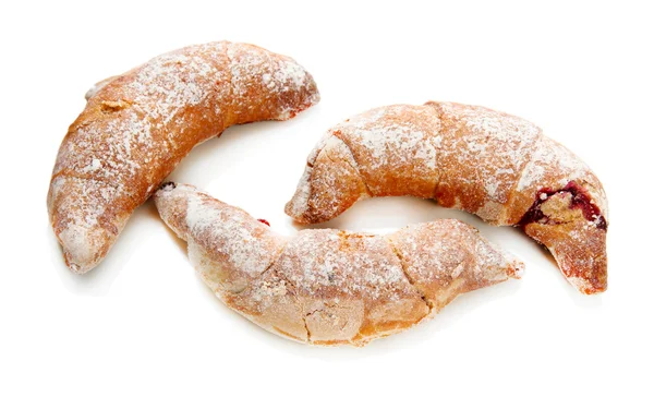 Smak croissanter isolerad på whit — Stockfoto