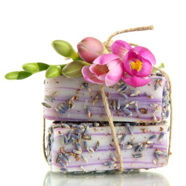 beyaz izole doğal el yapımı Sabun