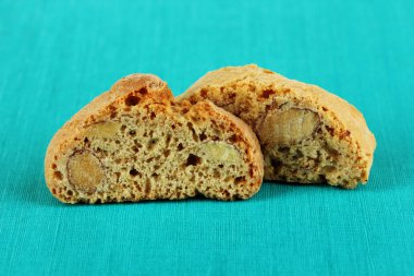 Mavi masada aromatik kurabiye cantuccini