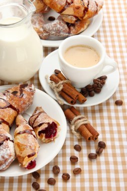 lezzetli kahvaltı ışık, yakın çekim