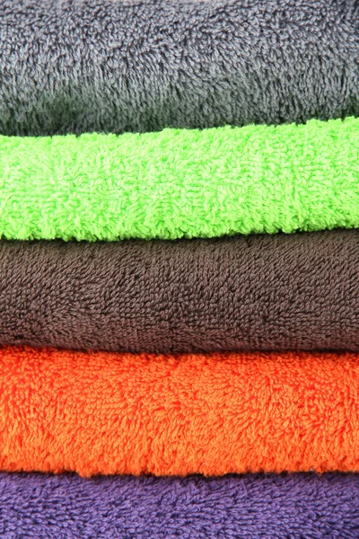 Colorful towels background — Stock Photo, Image