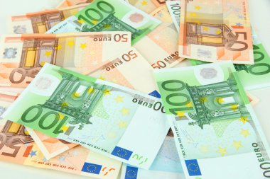 Euro banknot yakın çekim
