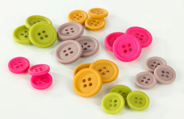 Bright colored buttons isolated on white — Stock Photo, Image