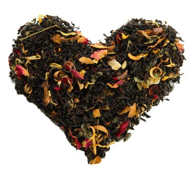 siyah üzerine beyaz izole yeşil yaprakları ile çay Makinası