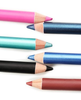 beyaz izole kozmetik kalemler