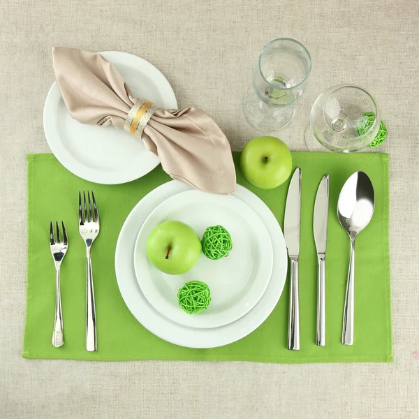 Configuração de mesa de férias, close-up — Fotografia de Stock