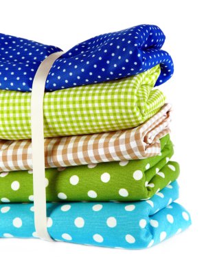 renk tasarlamak kumaşlar üzerine beyaz izole