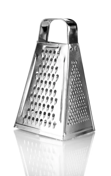 Metal grater, isolated on white — Stok fotoğraf