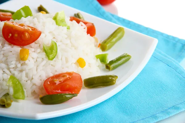 Risoto delicioso com legumes, close-up — Fotografia de Stock