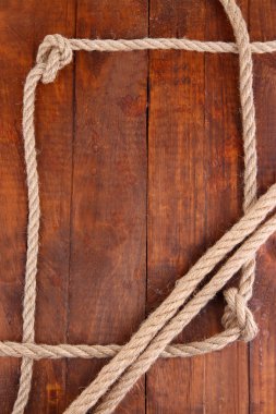 halat ahşap zemin üzerinde oluşan çerçeve