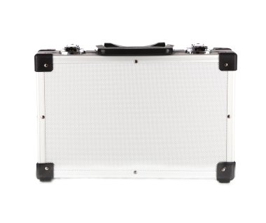 Gümüş dava üzerinde beyaz izole kapalı