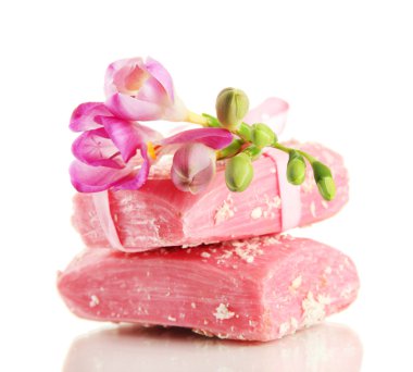 beyaz izole doğal el yapımı Sabun