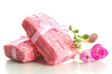 beyaz izole doğal el yapımı Sabun