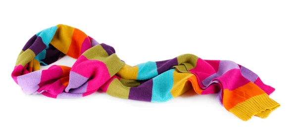 Bright female scarf isolated on white — Stock Photo, Image