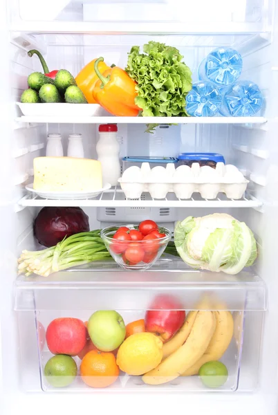 Refrigerator full of food Royalty Free Stock Photos