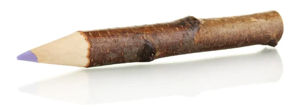 Цветной деревянный карандаш, изолированный на белом — стоковое фото