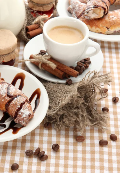 Café da manhã saboroso leve, close-up — Fotografia de Stock