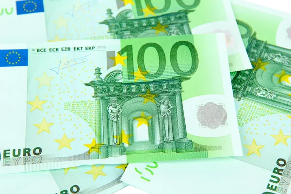Notas de euro close-up — Fotografia de Stock