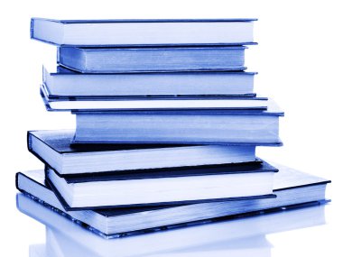 Kule üzerinde beyaz izole kitap