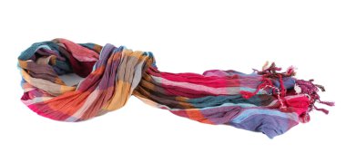 zeki kadın eşarp üzerine beyaz izole