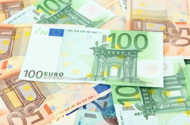Euro banknot yakın çekim