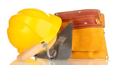 metal araç bina ve bina üzerinde beyaz izole site aksesuarları