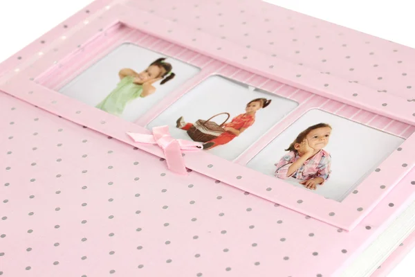 Children photo album close up — Stock Photo, Image