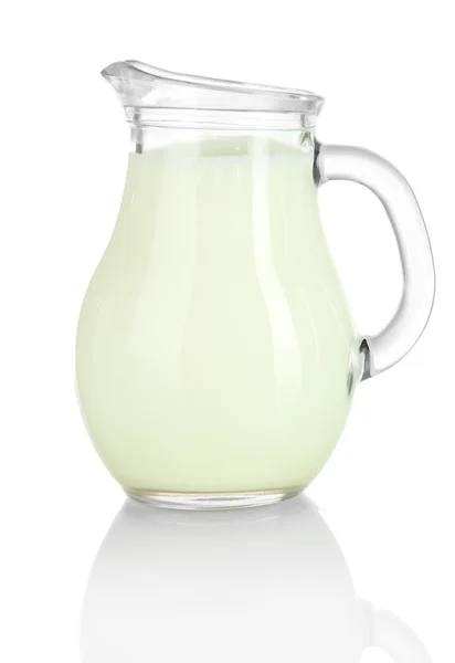 Dzban mleko na białym tle — Zdjęcie stockowe