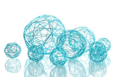 beyaz izole güzel dekoratif topları