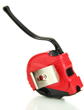 Teyp ölçüsü beyaza izole edildi