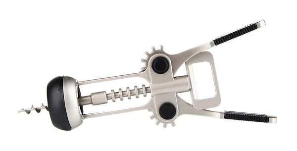 Corkscrew isolado em branco — Fotografia de Stock