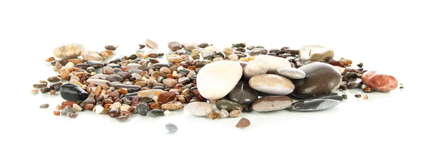 Kamienie morze na białym tle — Zdjęcie stockowe
