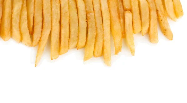Potatoes fries isolated on white — Stock Photo, Image
