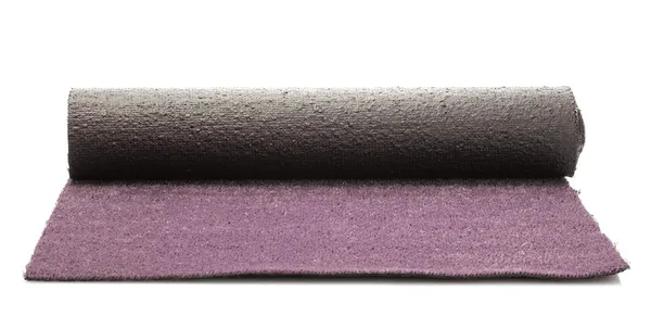 Grama rosa laminada artificial, isolada em branco — Fotografia de Stock