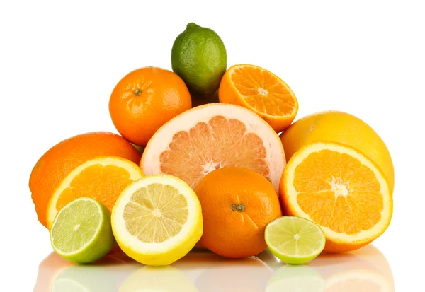 Mycket mogen citrus isolerad på vit — Stockfoto