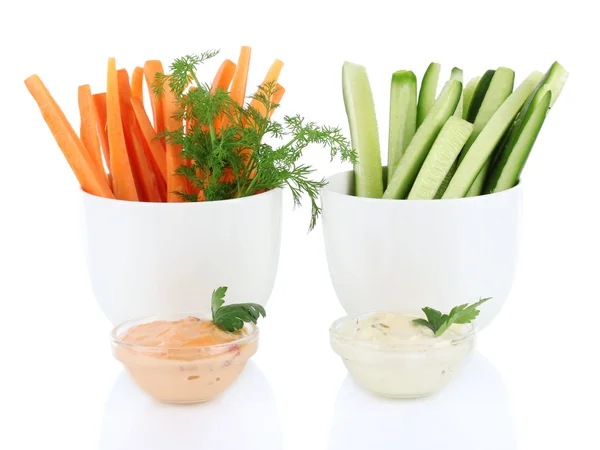 Bukiet warzyw surowych laski na białym tle na biały — Zdjęcie stockowe
